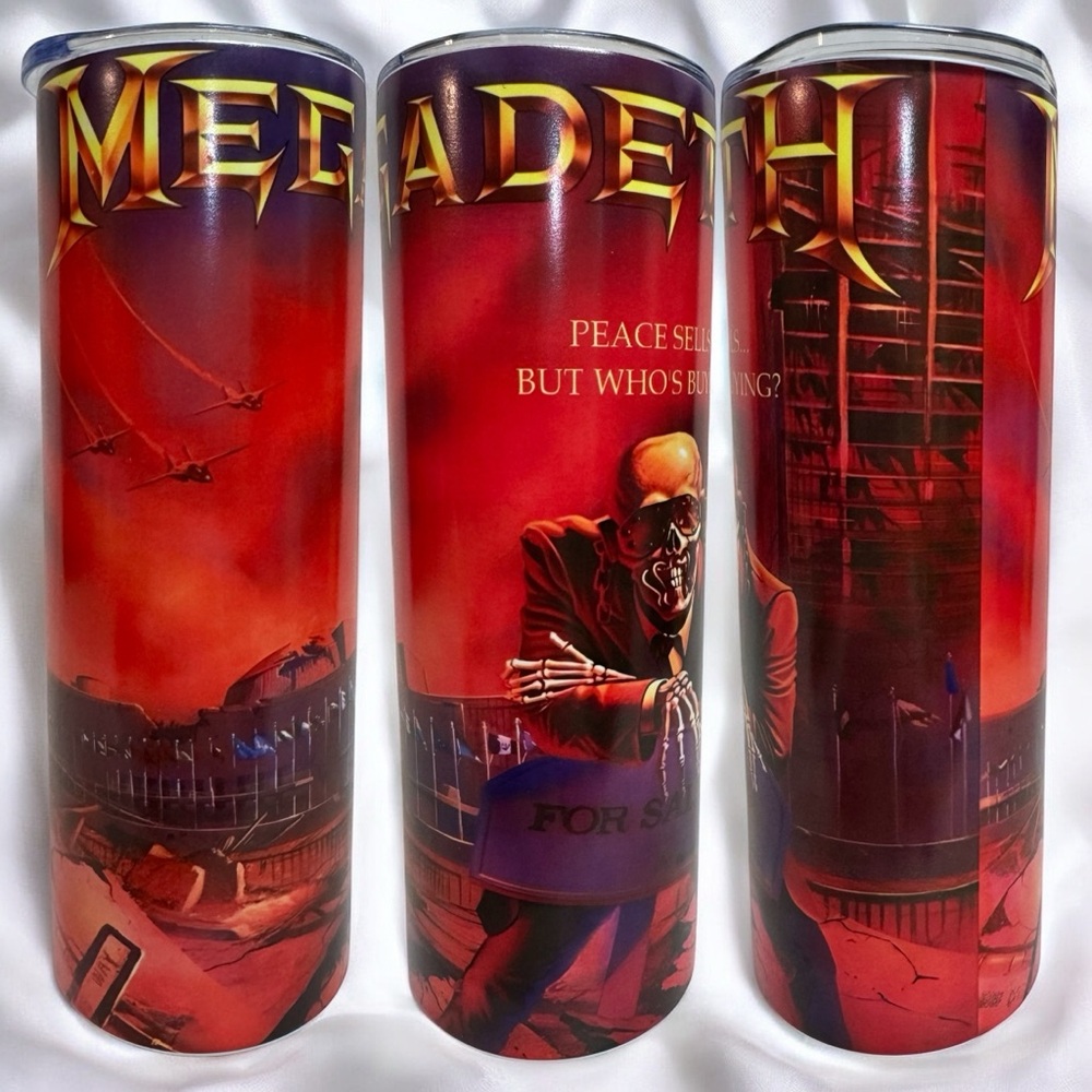 Megadeth Themed Red Tumbler